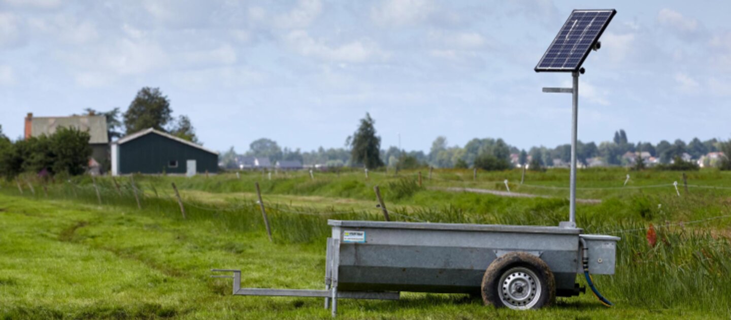 Een accusysteem voor eigen opgewekte energie bij biologische boerderij De Beekhoeve in Kamerik