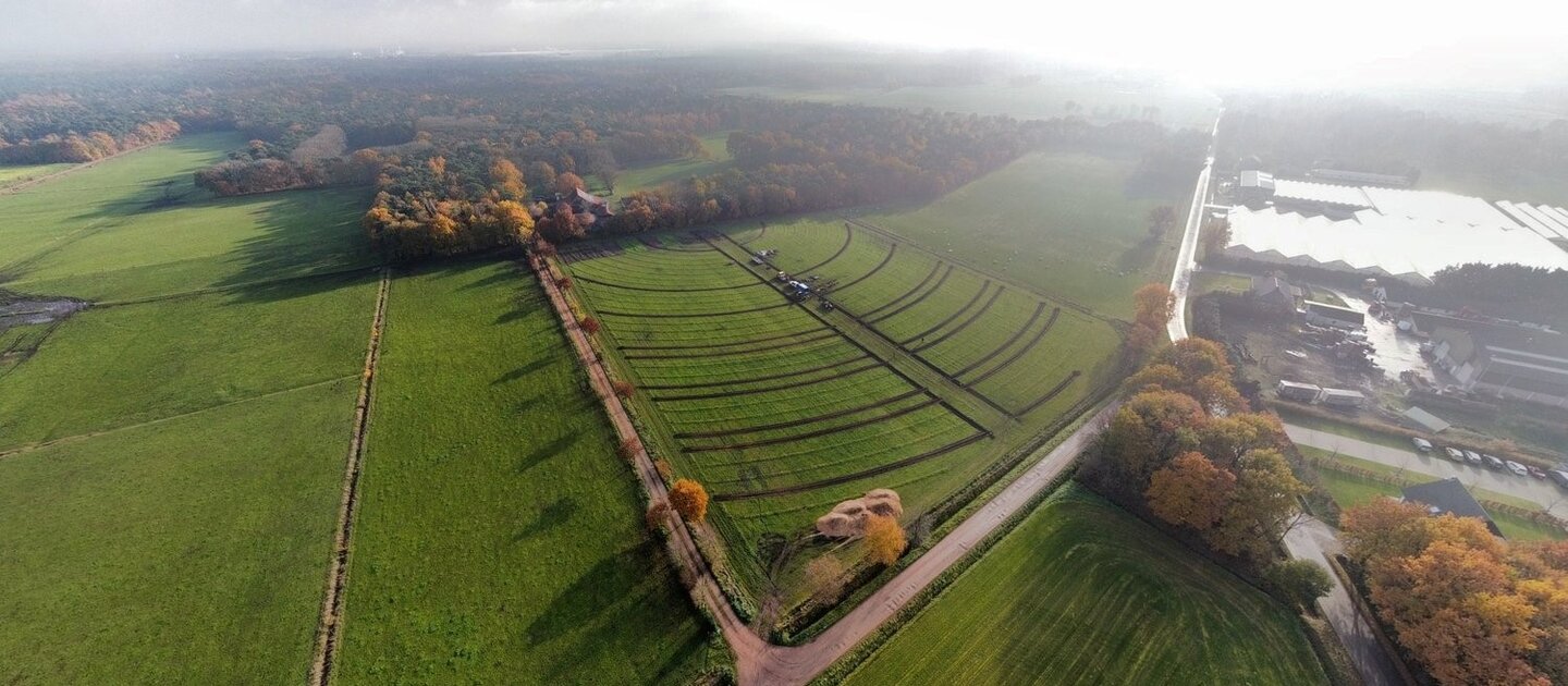 luchtfoto landbouwgebied